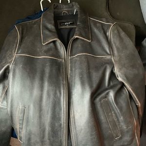 Black Rivet genuine leather jacket XXL